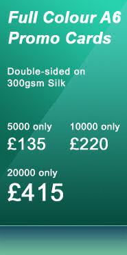 Full Colour Promo Cards from Minuteman Press Falkirk